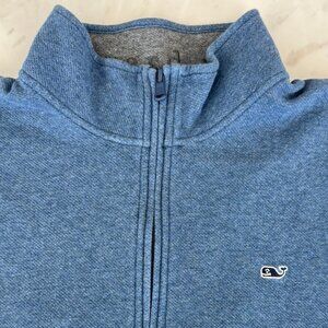 Vineyard Vines Men’s Performance 1/4 Zip (2XL) – Blue-Grey